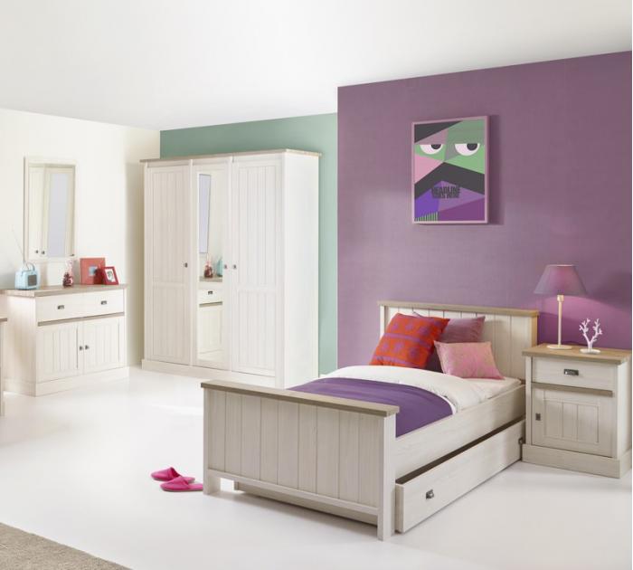 JEUGDKAMER YORK MEUBAR COTTON BICOLOR LARIKS KRISTAL EIK LICHT BRUIN